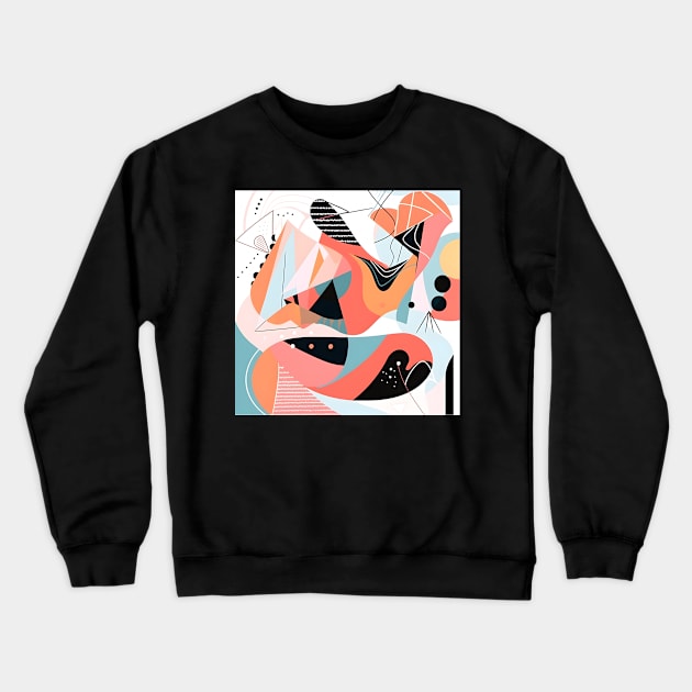 Picasso Style Sleeping Woman Crewneck Sweatshirt by UKnowWhoSaid